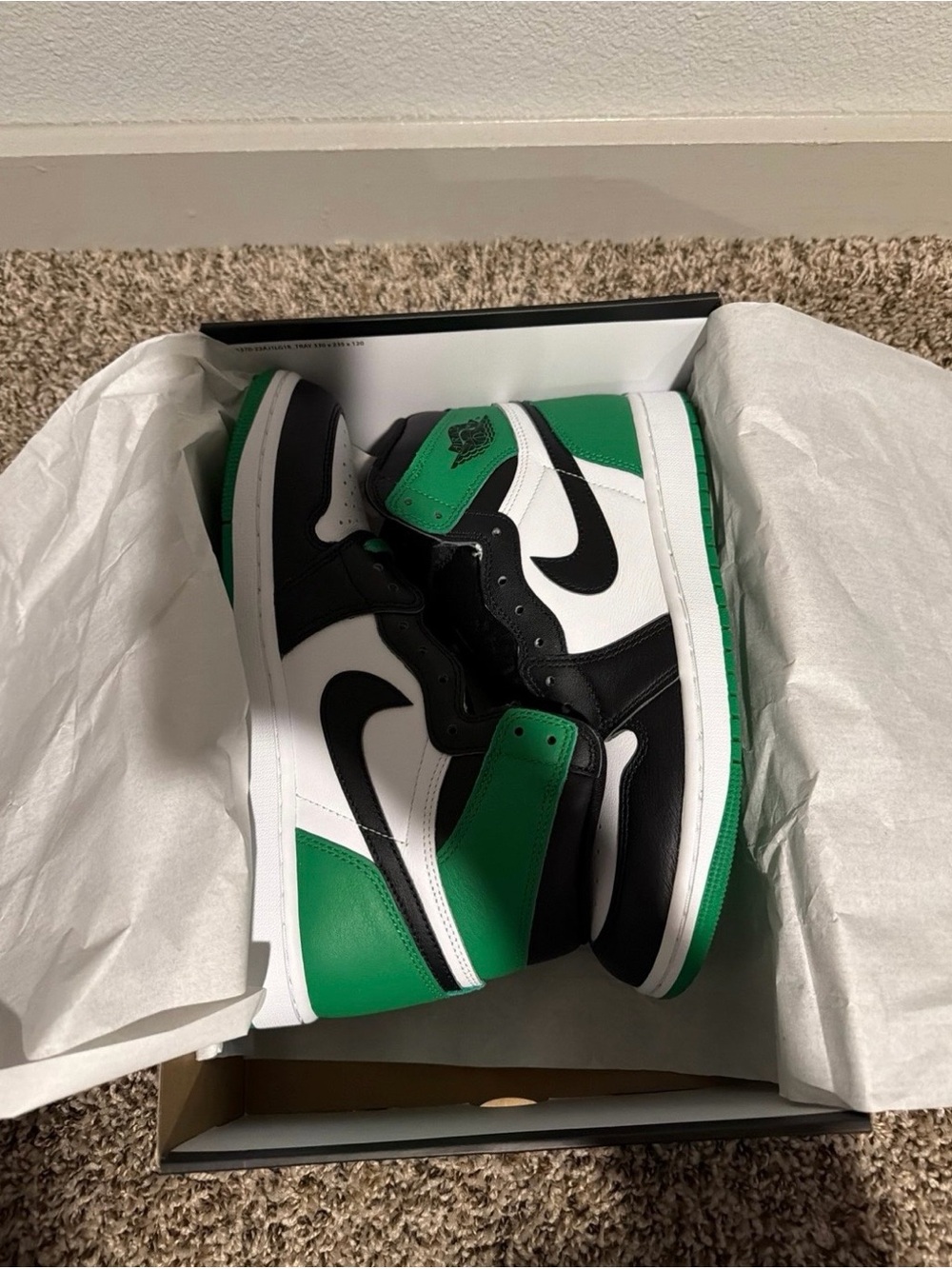 Jordan Air Jordan 1 Mid White Black Green
